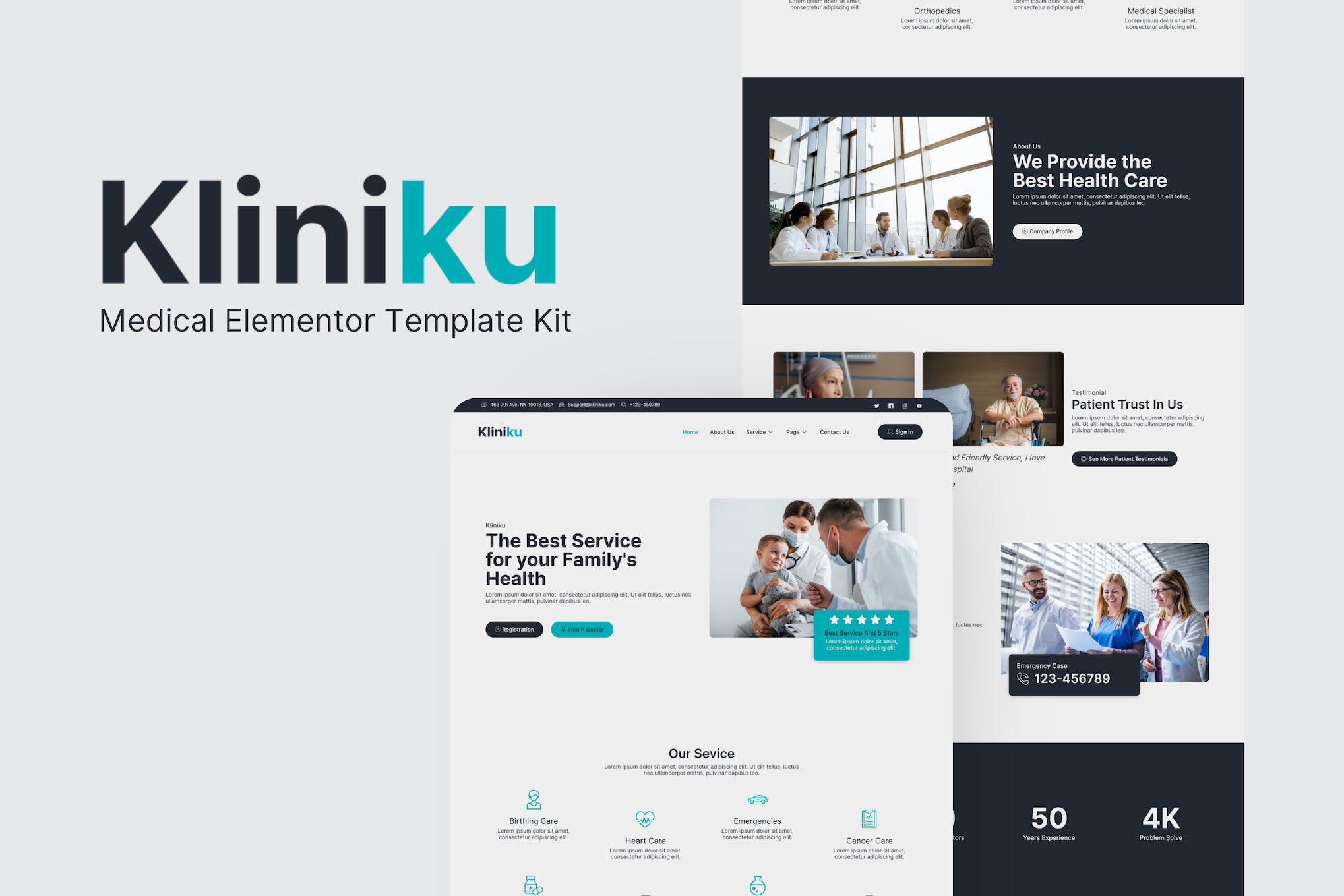 Kliniku – Medical Elementor Template Kit