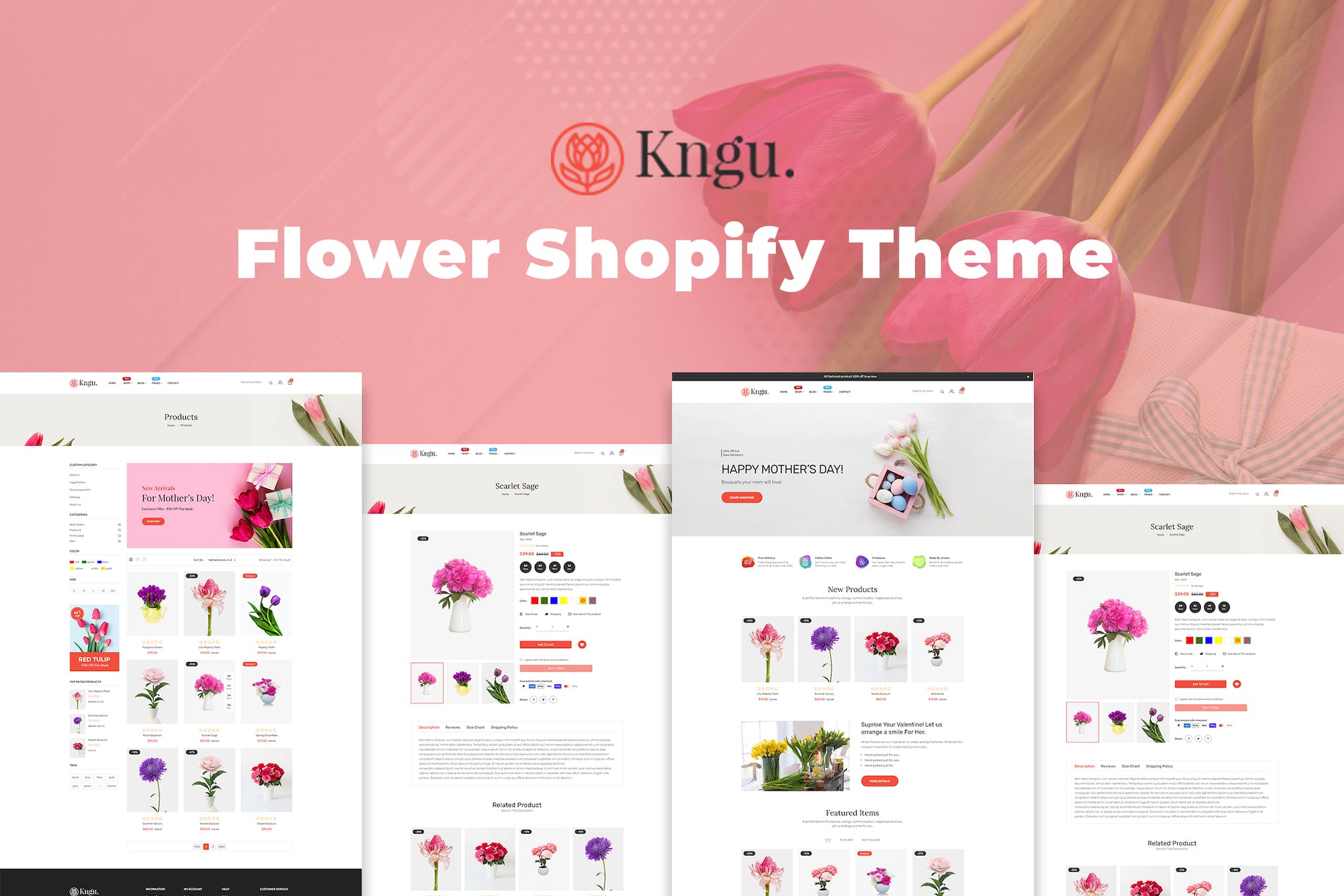 Kngu – Flower Shopify Theme