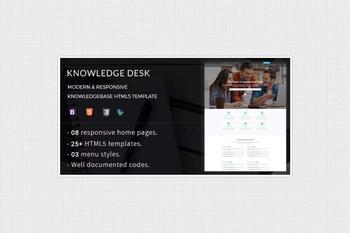 Knowledge Desk – Ultimate Knowledgebase Template