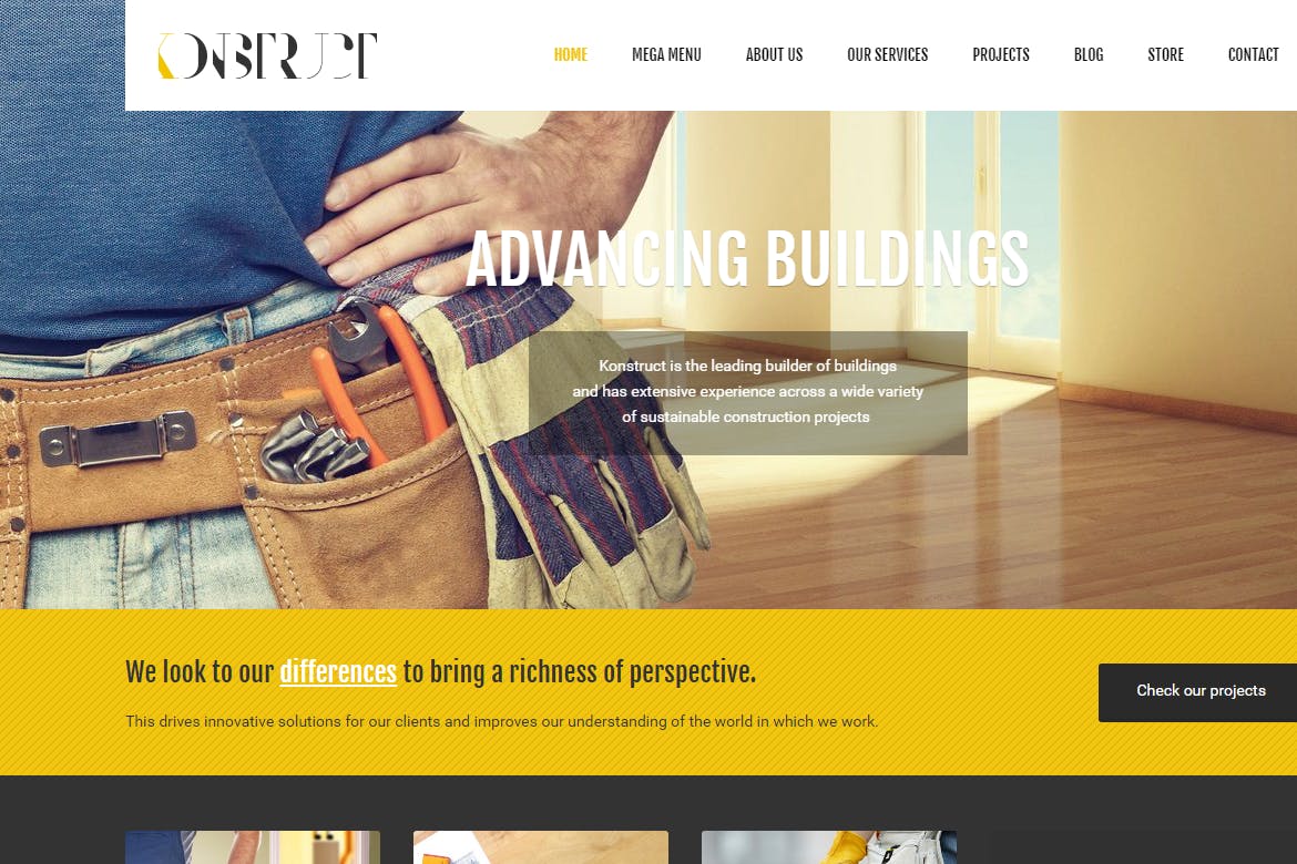 Konstruct – Html Construction, Building And Busine