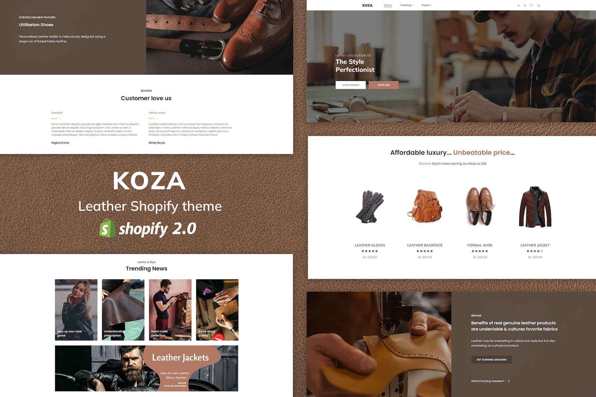 Koza – Leather Market Premium Shopify Theme