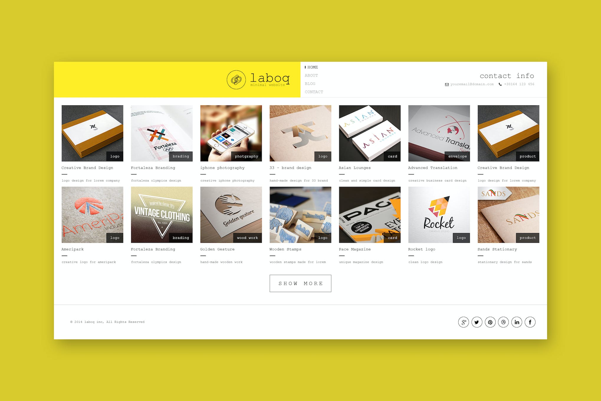 Laboq – The Ultimate HTML5 Minimal Template