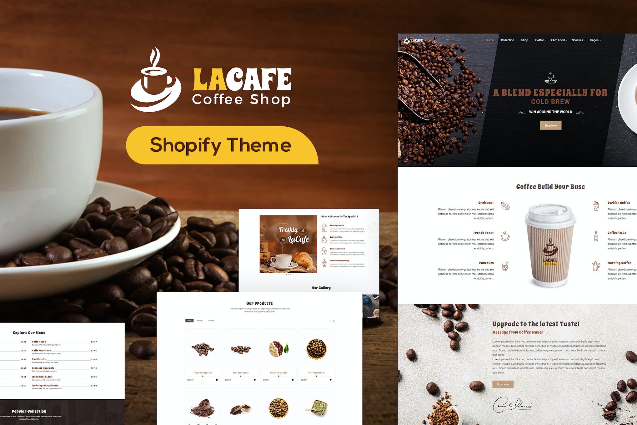 LaCafe – Coffee Shop Shopify Store