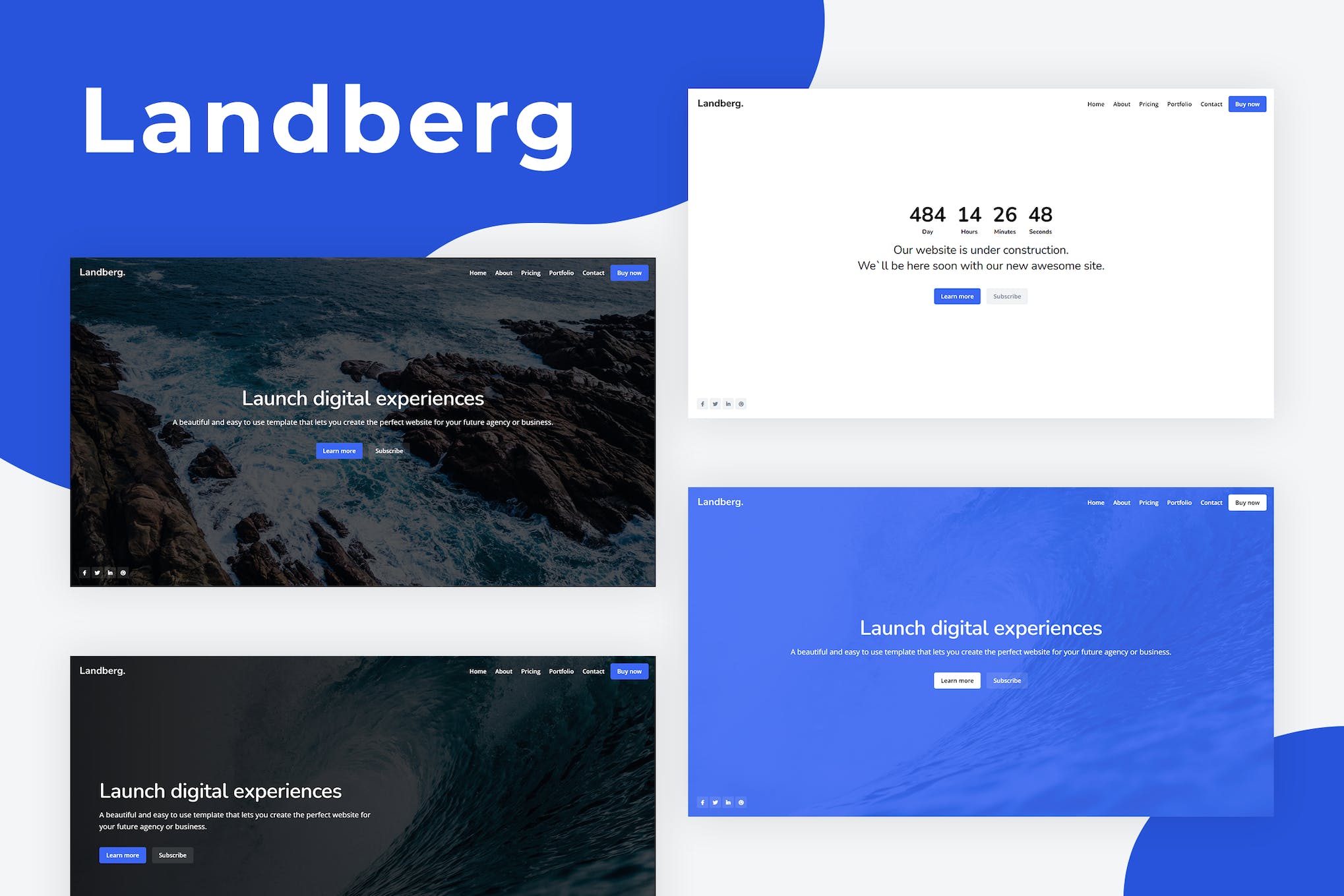 Landberg – Coming Soon Template