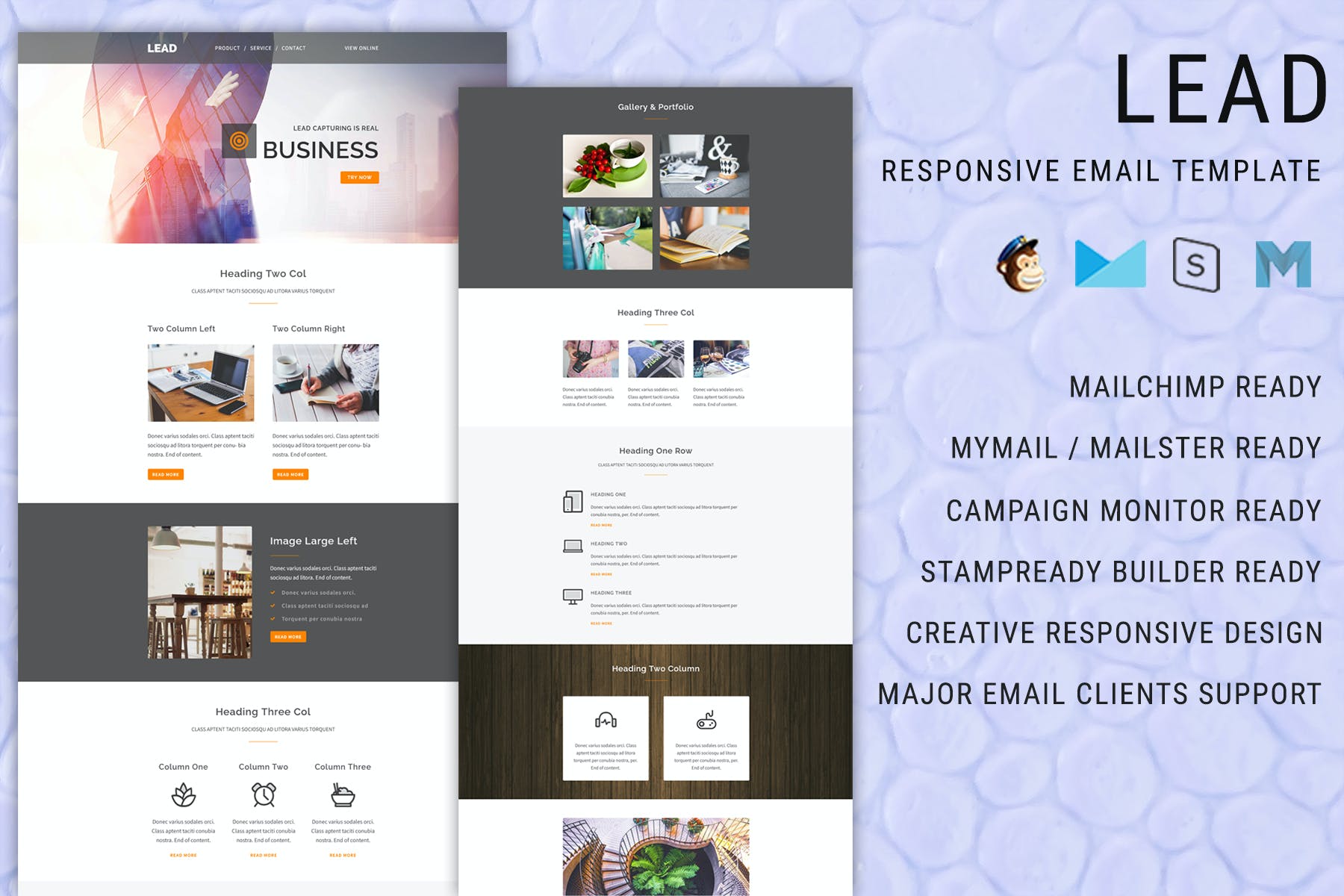 LEAD – Multipurpose Responsive Email Template + St