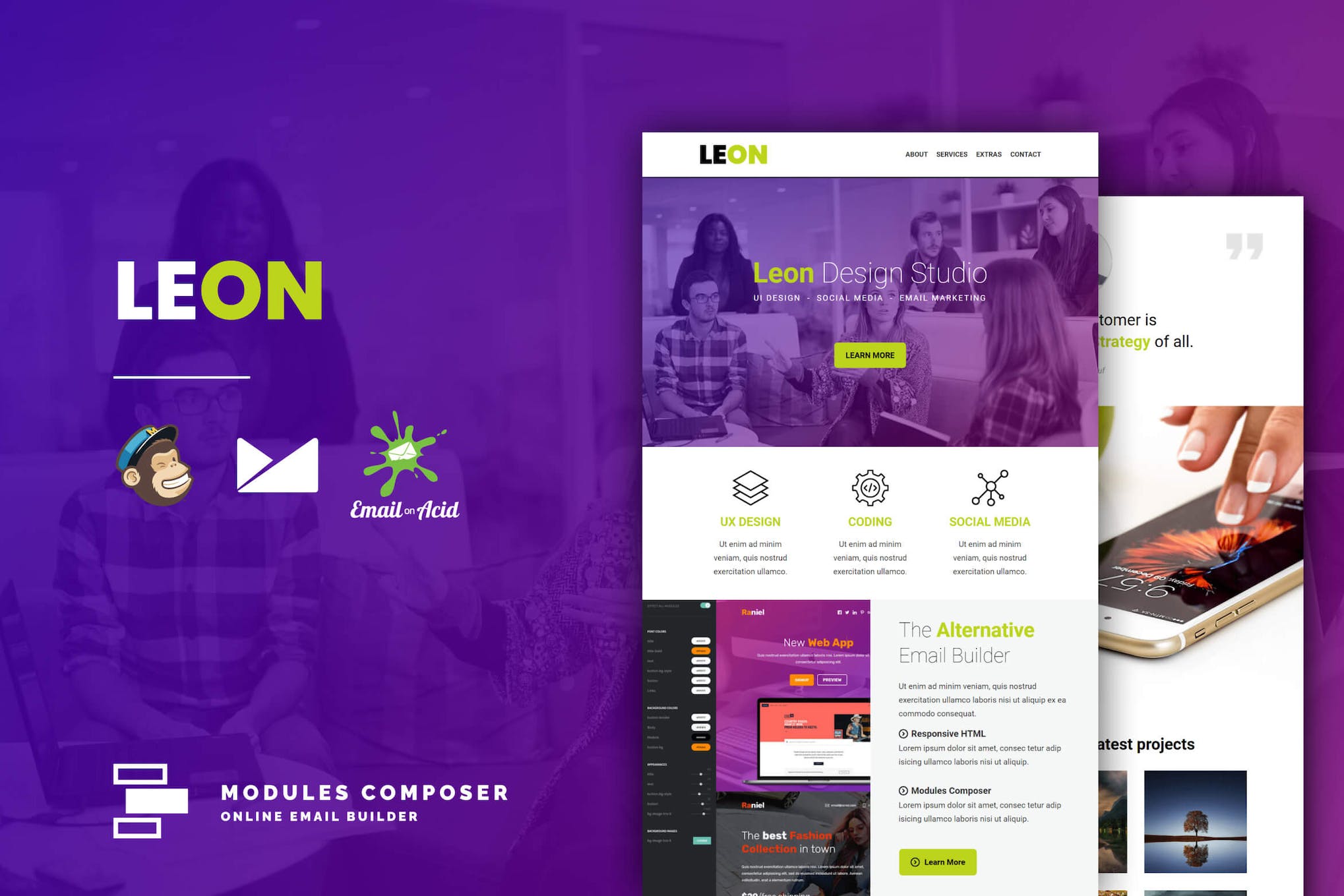 Leon – Responsive Email Template for Startups