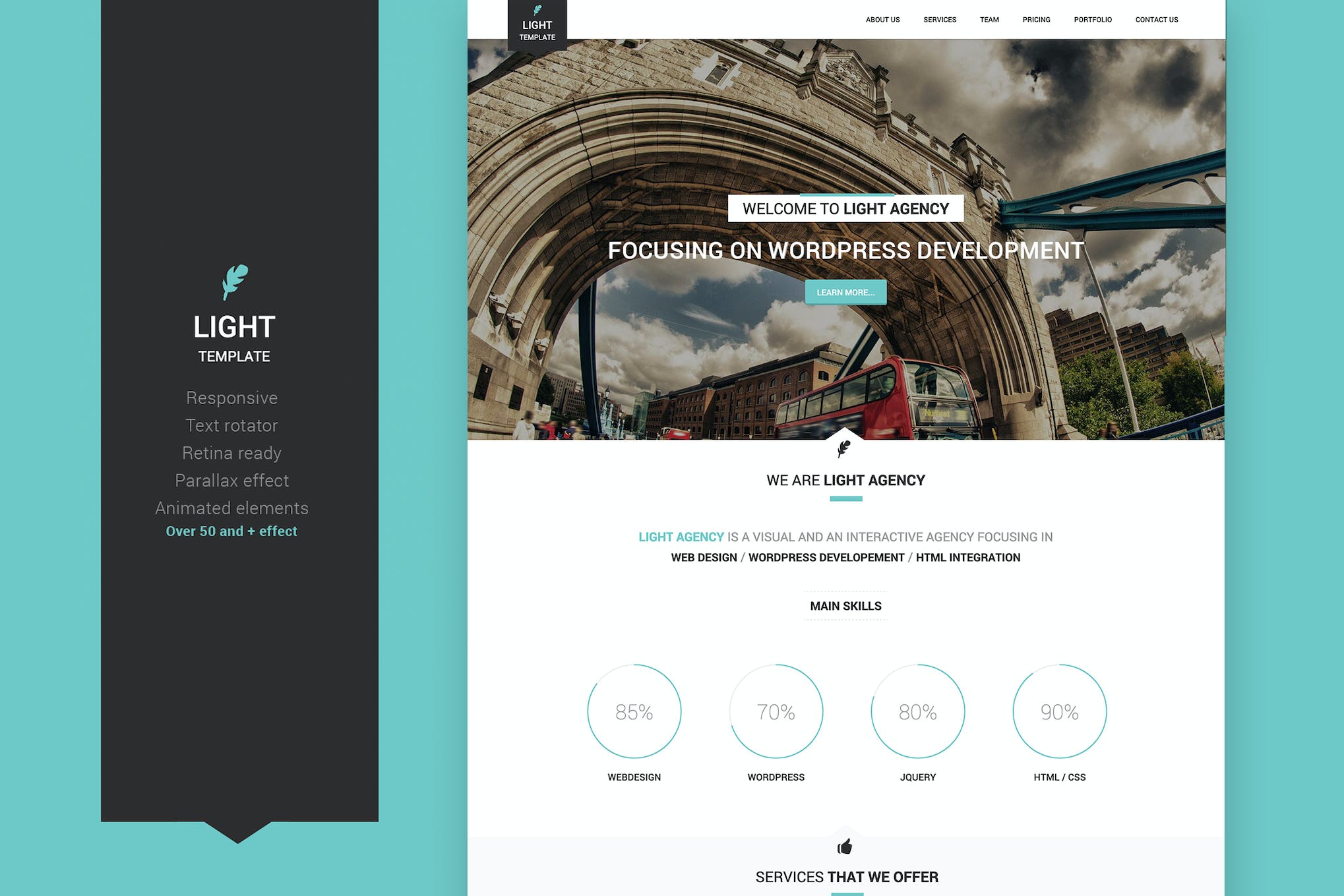 Light Html One-Page Template