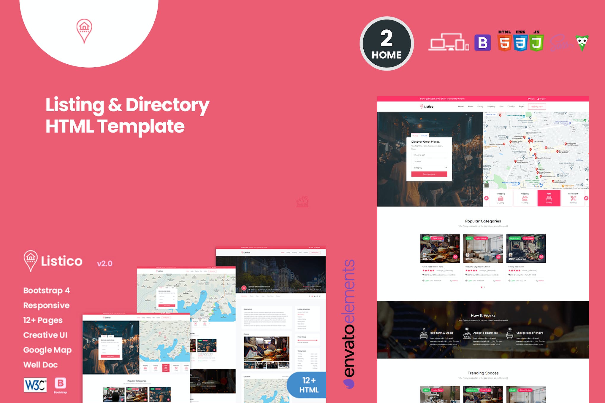 Listico – Listing & Directory HTML Template