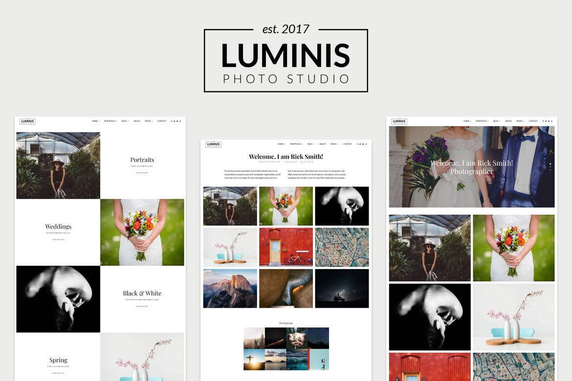 Luminis – Minimal Photography Portfolio Template