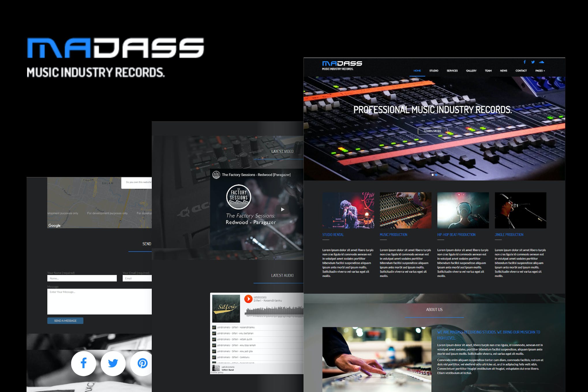 Madass – Music Industry HTML Template