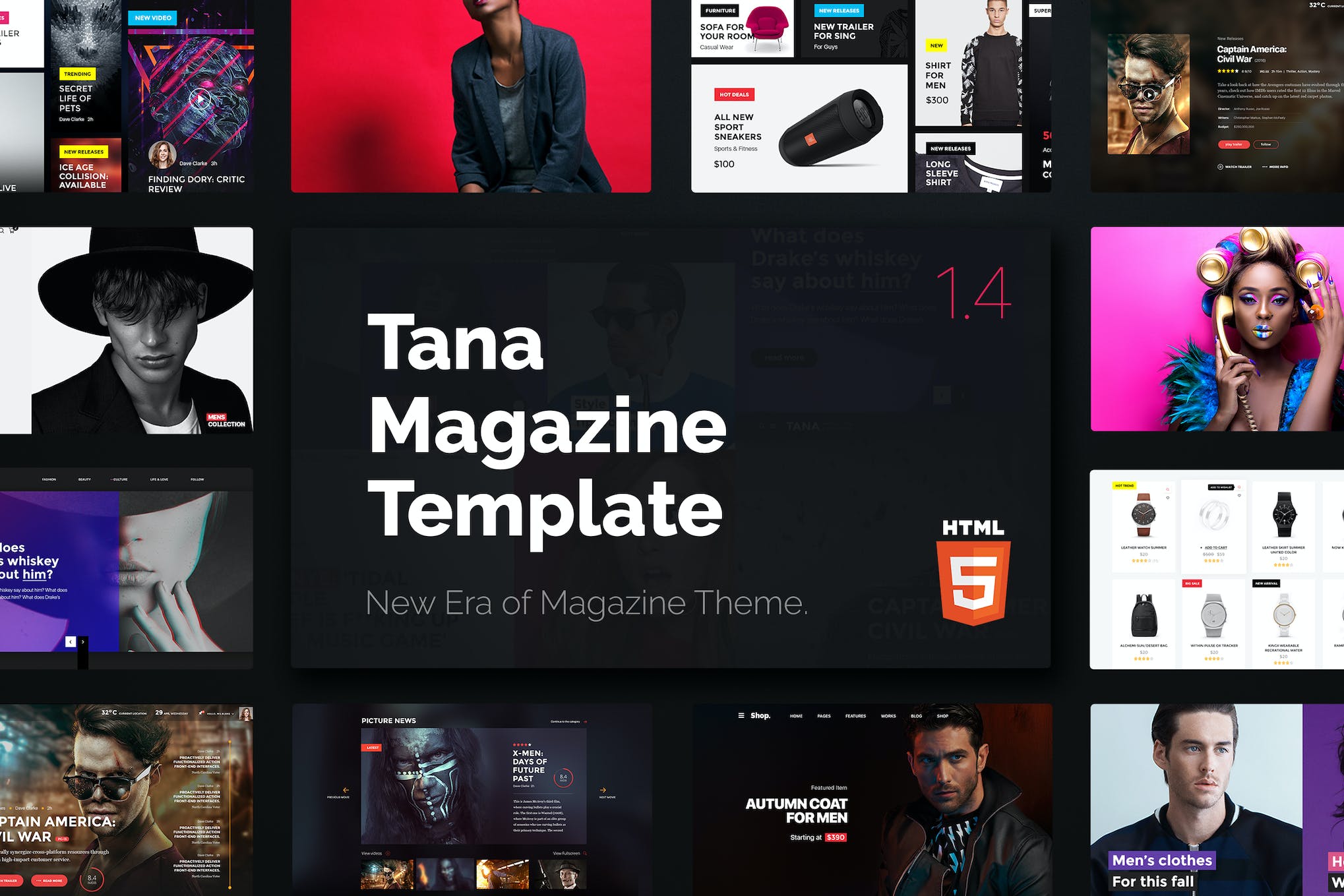 Magazine Tana – News Music Movie Blog Fashion HTML