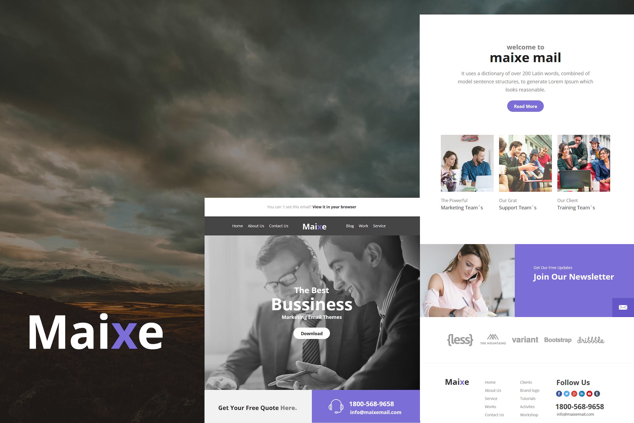 Maixe Mail- Responsive E-mail Template