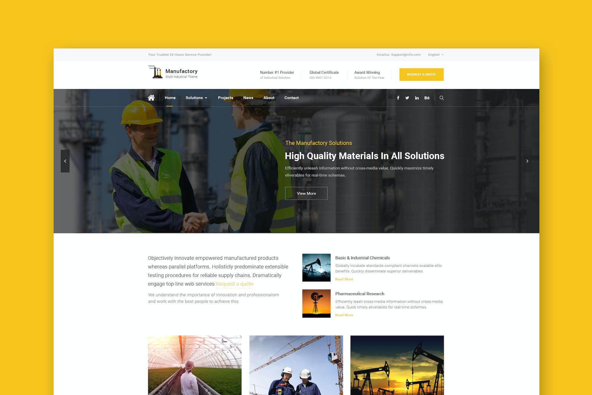 Manufactory: Multi-Industrial HTML Template