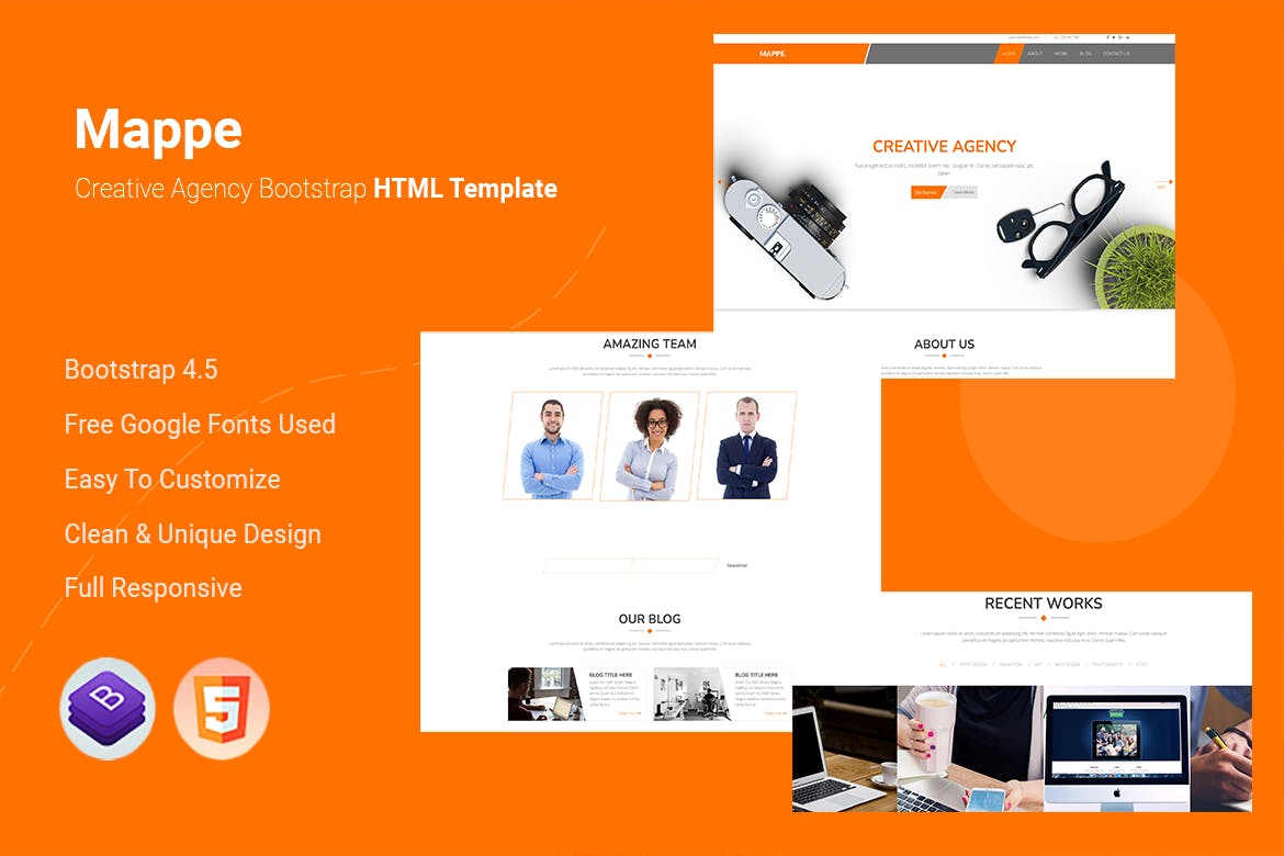 Mappe – Creative Agency Bootstrap Html Template