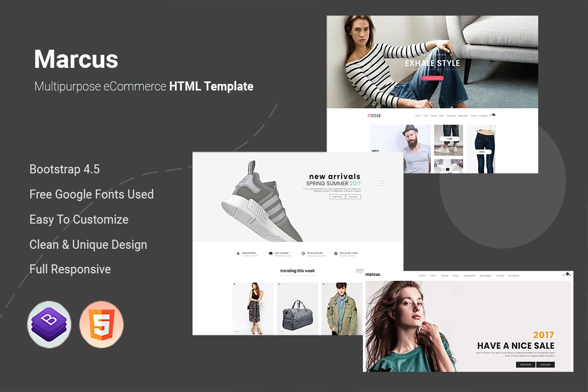 Marcus – Multipurpose eCommerce HTML Template