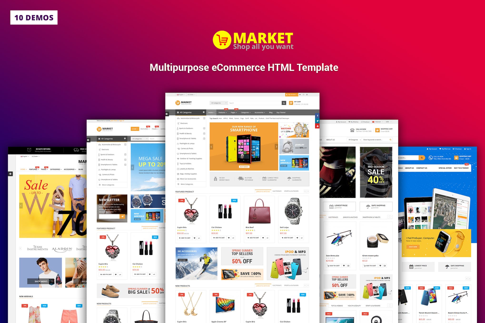 Market – Multipurpose eCommerce HTML Template