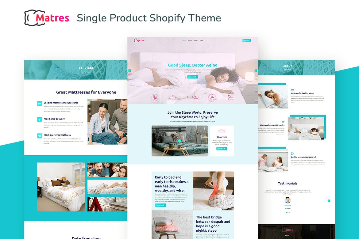 Matres – Responsive Single, OneProduct Shopify