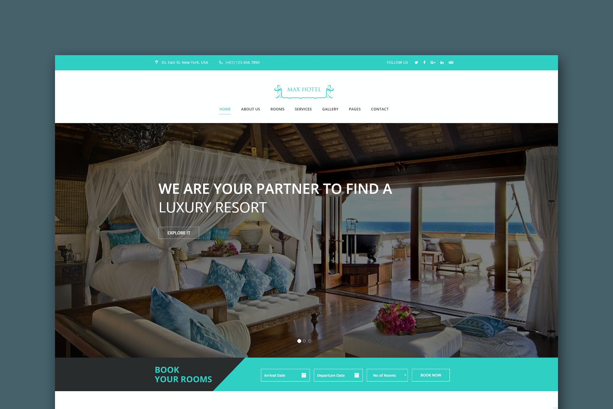 Max Hotel – Hotel Booking HTML Template