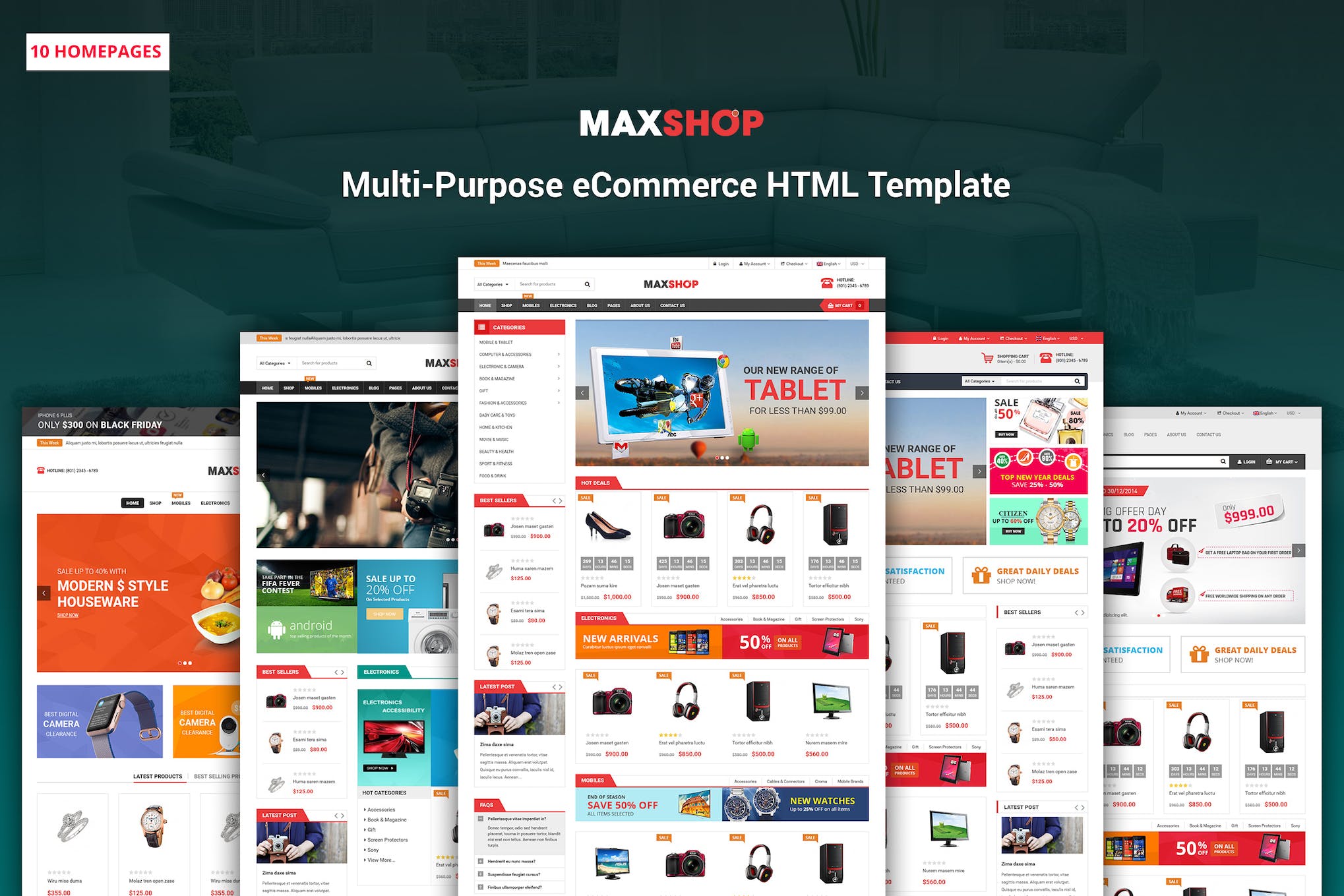 Maxshop – Multipurpose eCommerce HTML Template