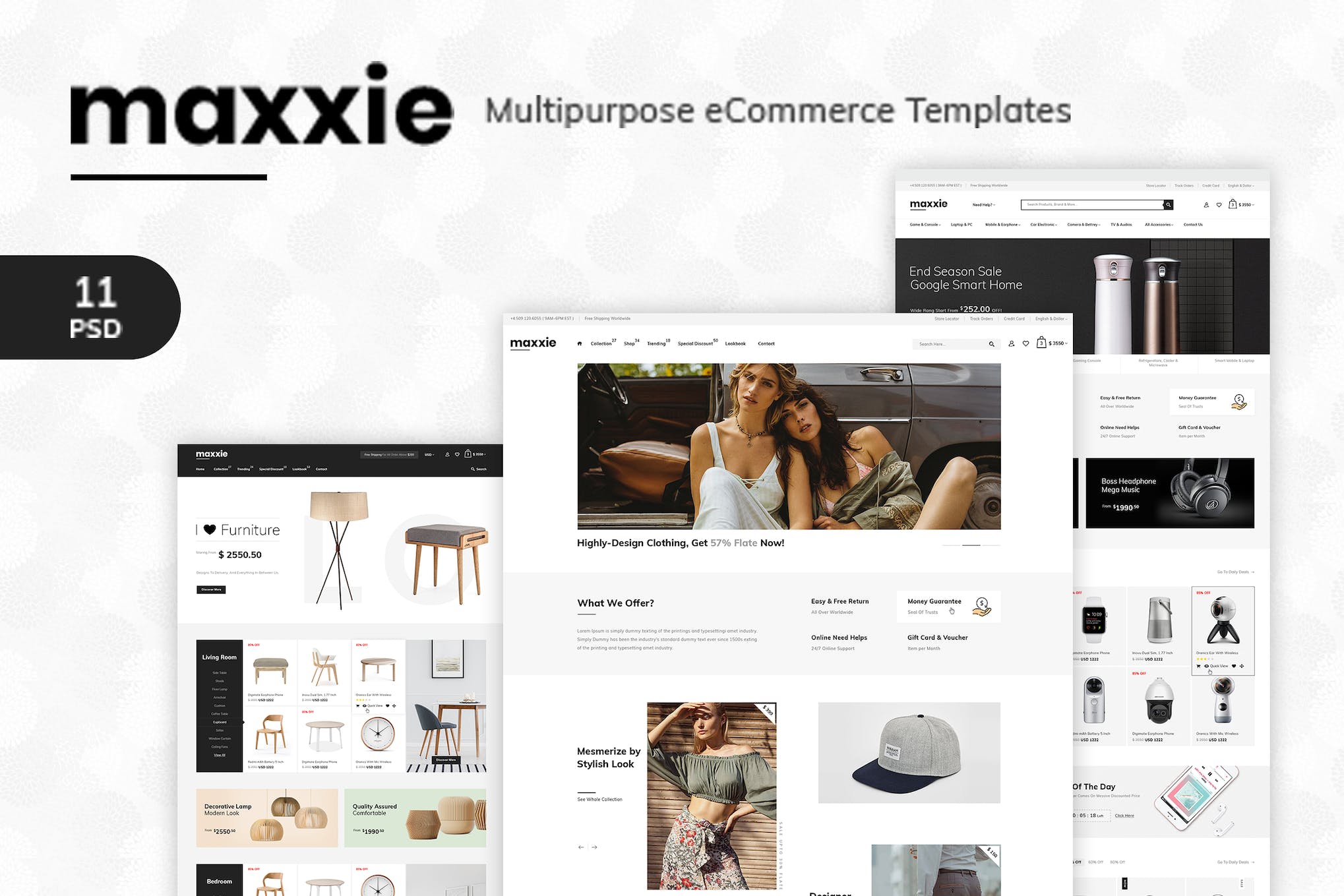 Maxxie – Multipurpose eCommerce PSD Template