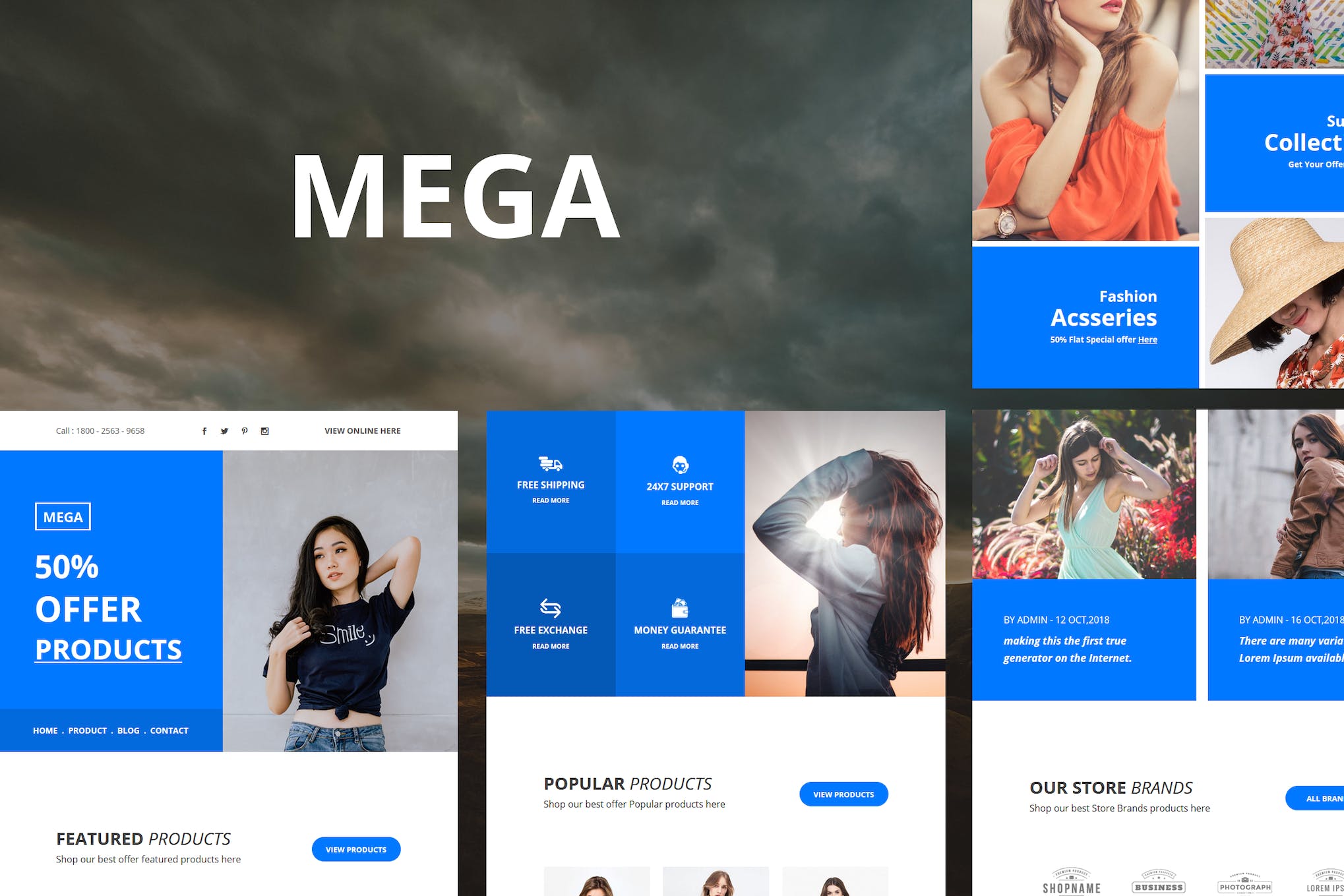 Mega – 35+ Modules E-mail Templates