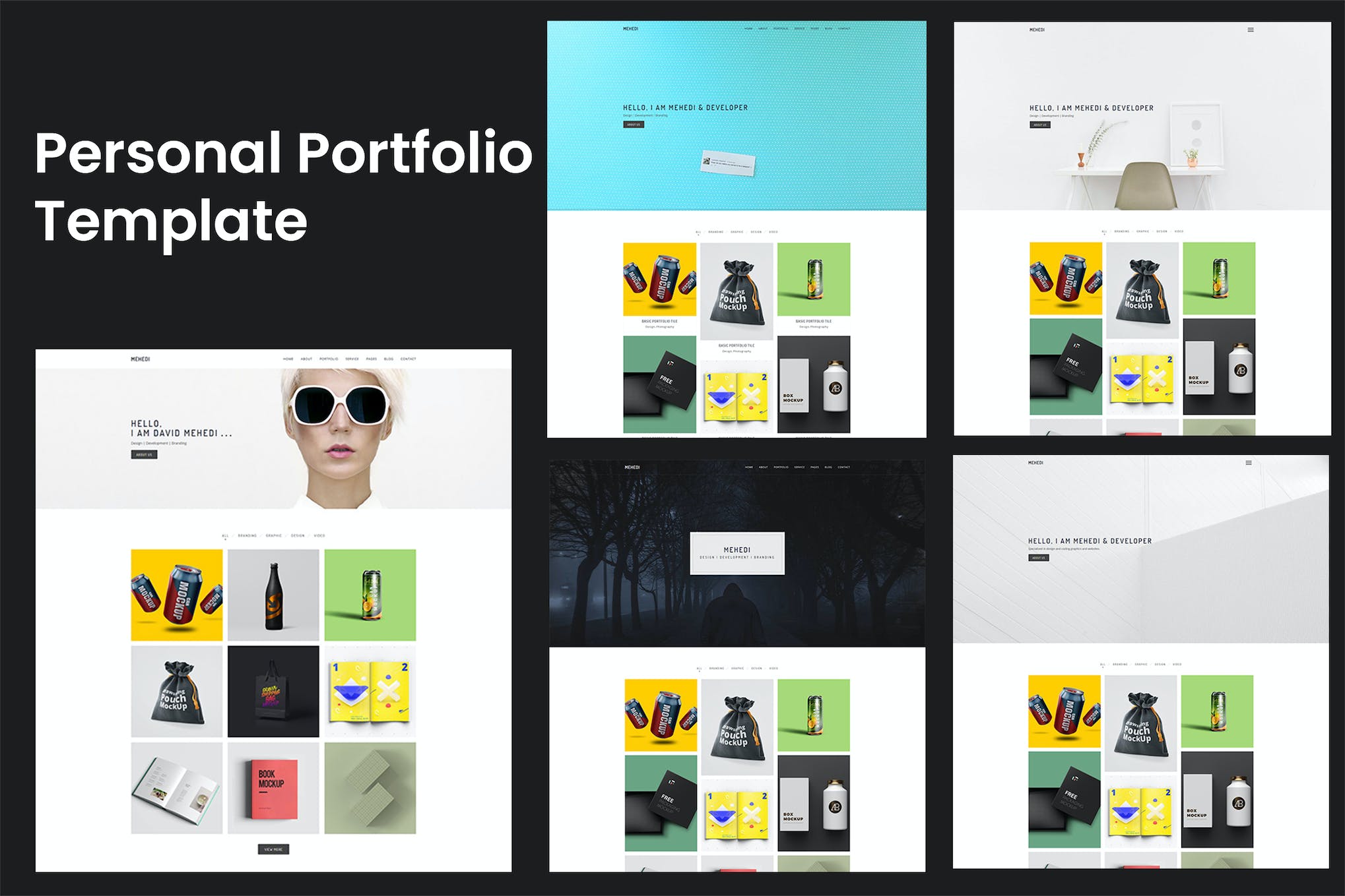 Mehedi – Minimal Portfolio HTML5 Template