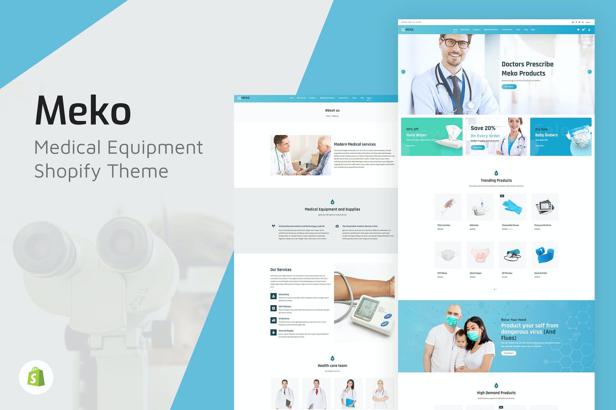 Meko – Medical Store Shopify Theme