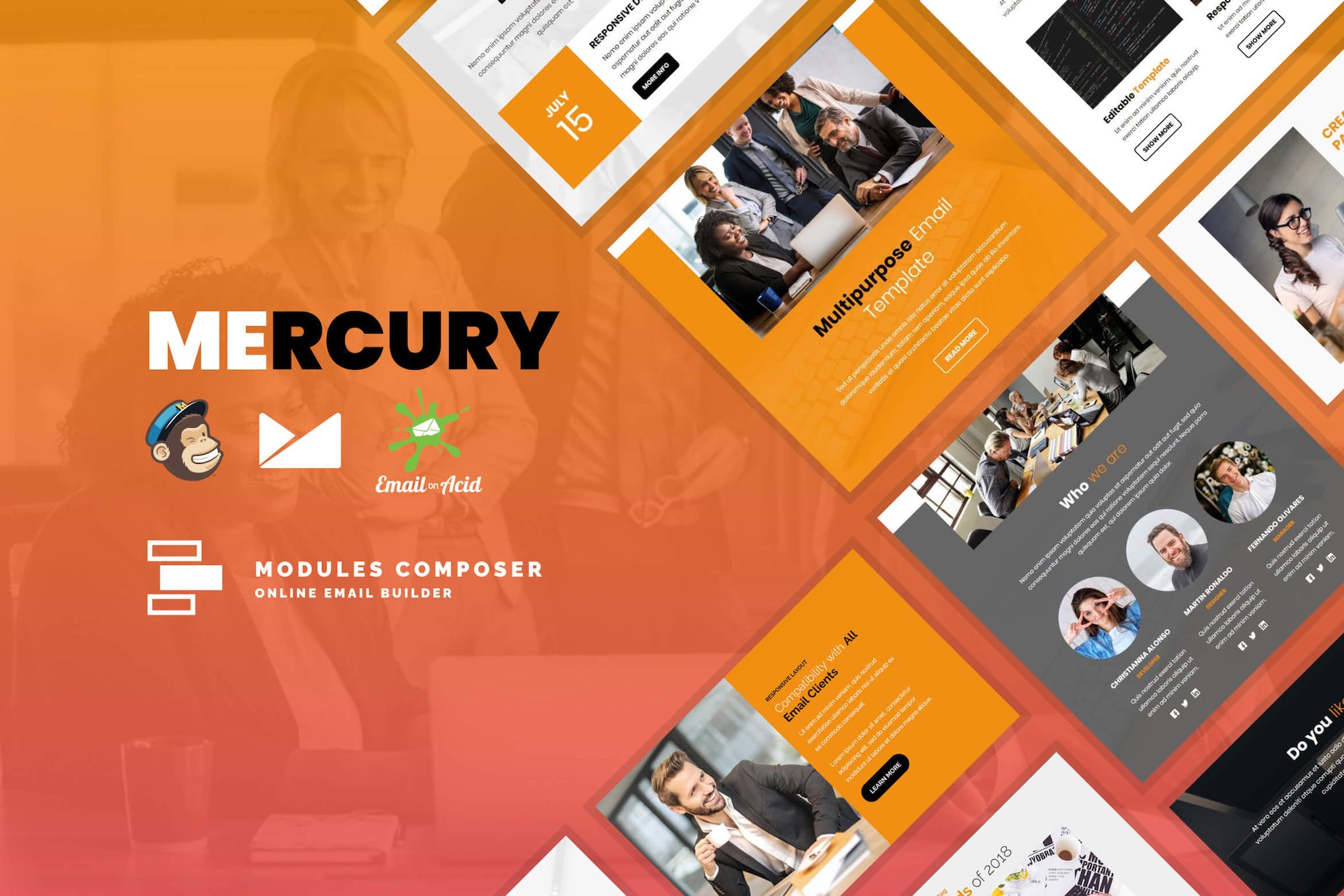 Mercury – Responsive Email Template for Startups