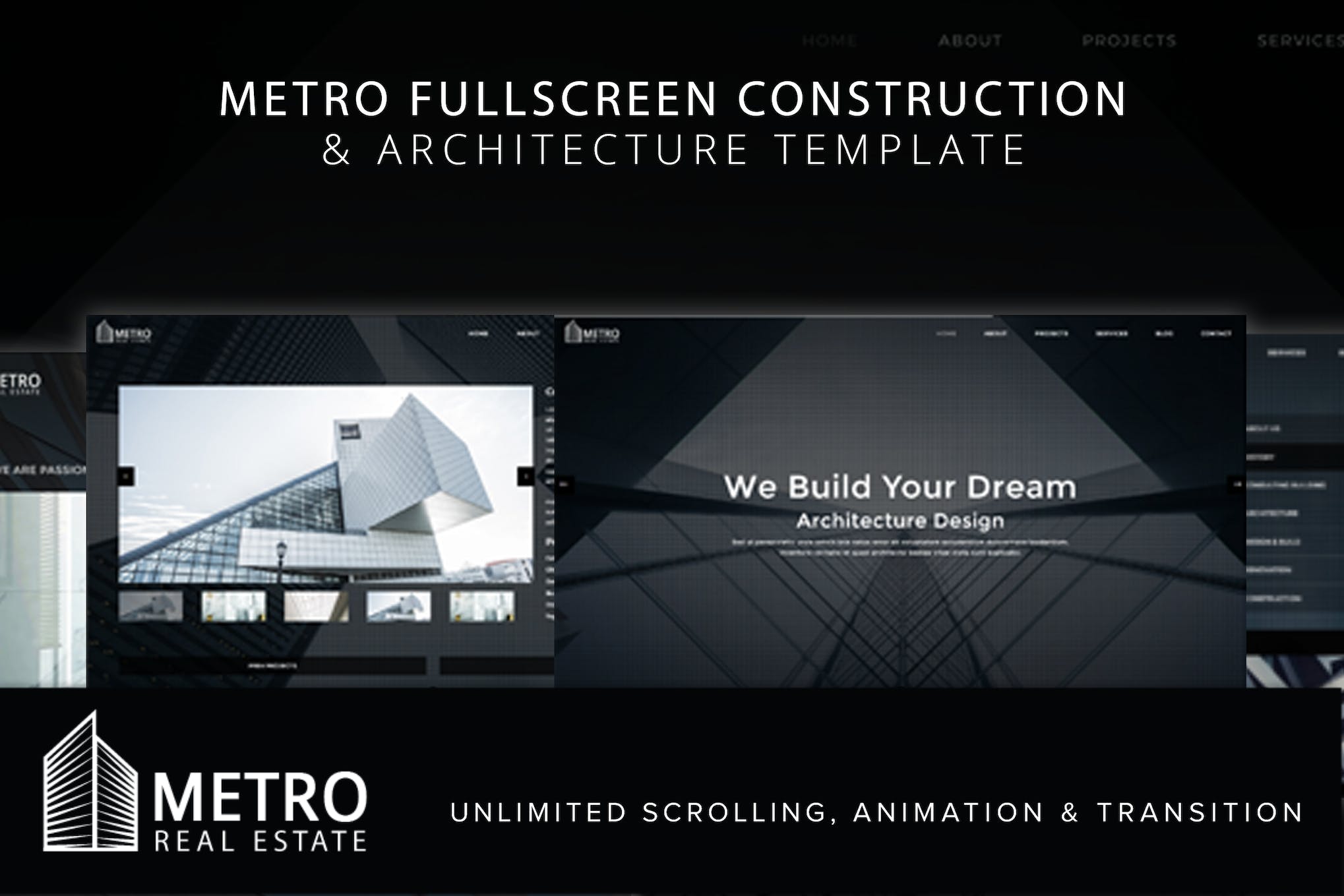 Metro Fullscreen Architecture Template