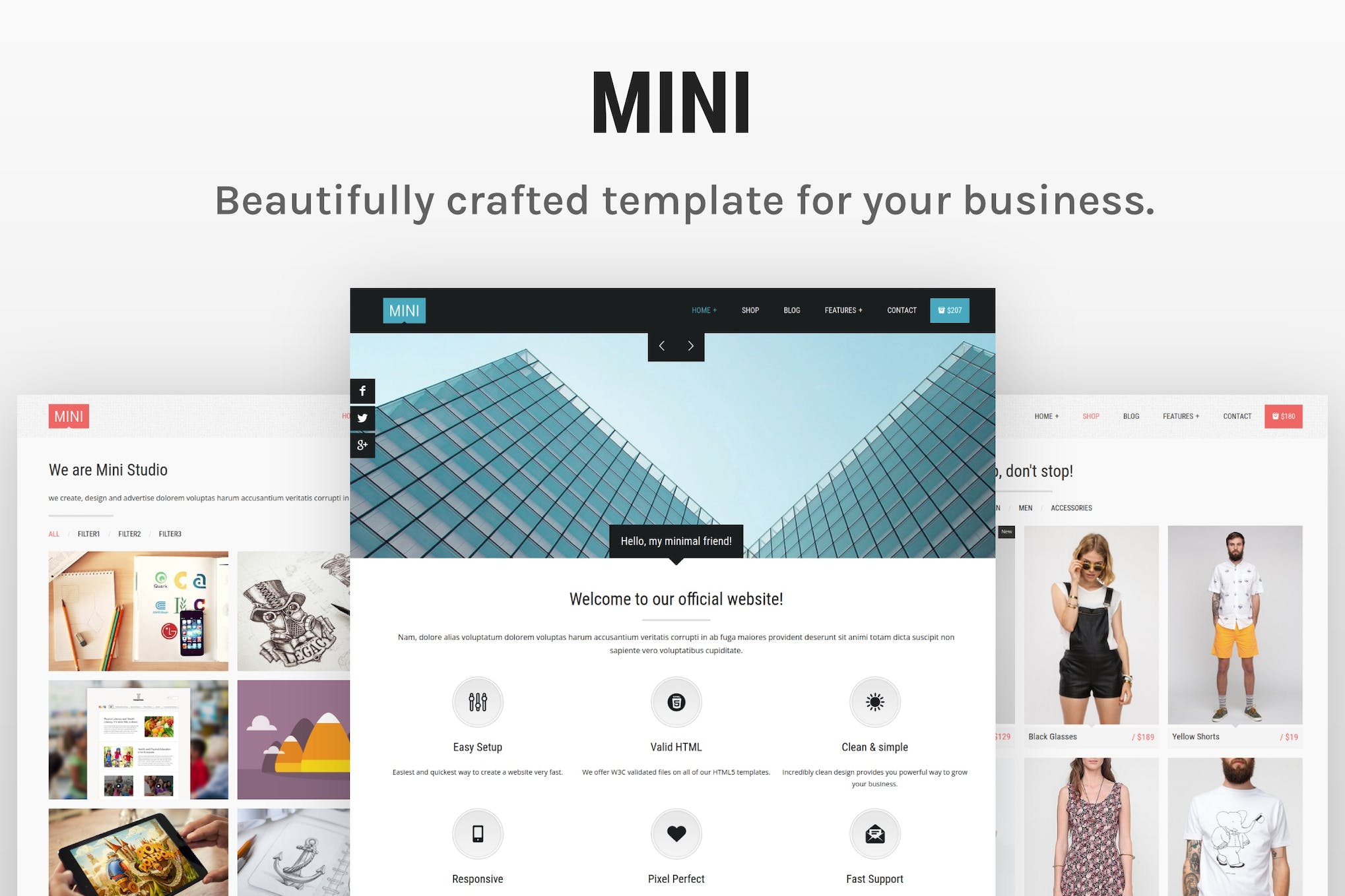 Mini – Unique HTML5 Template