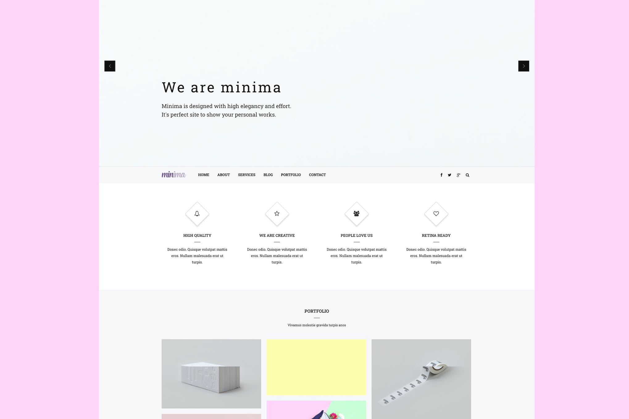 Minima – Creative & Professional Joomla Template