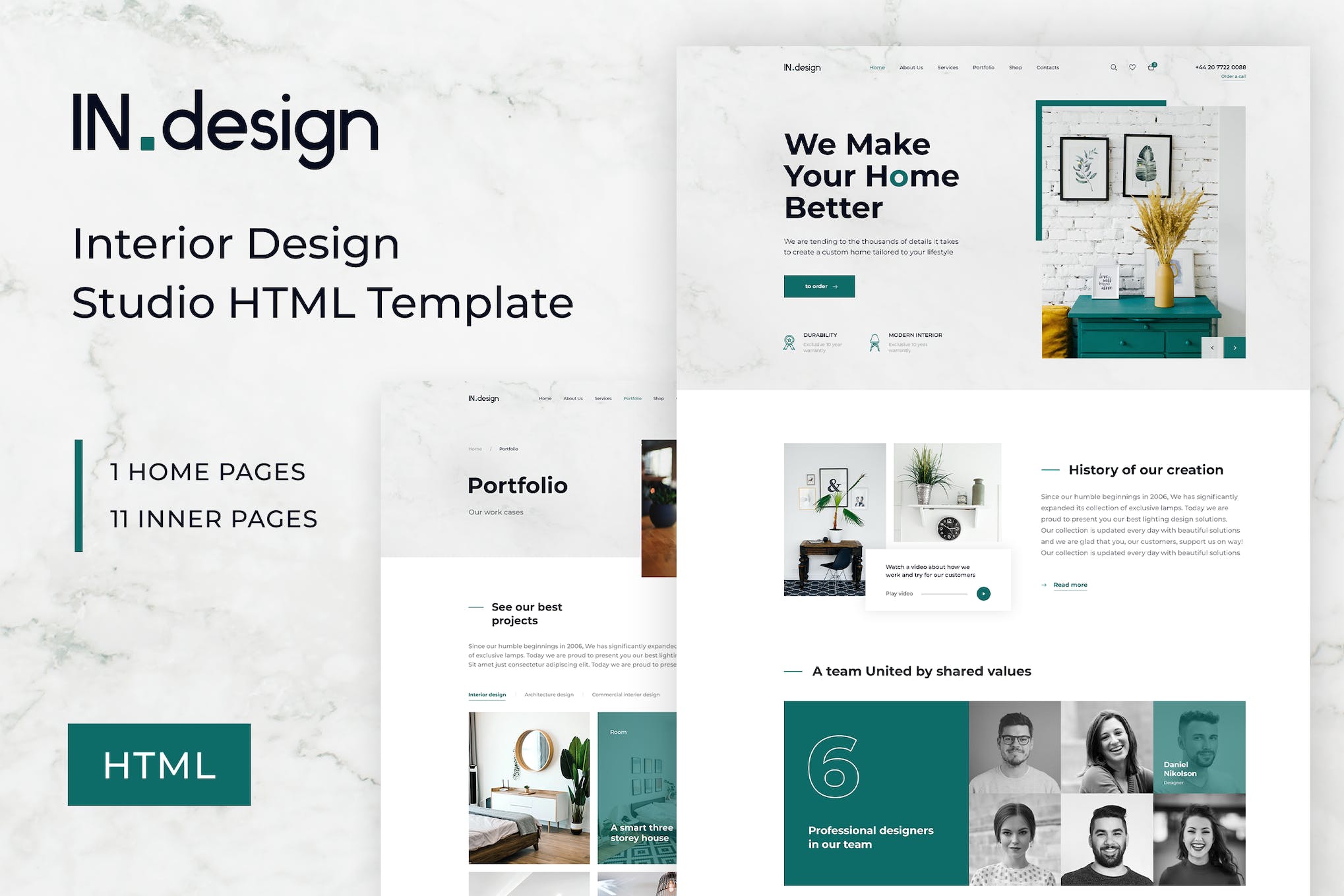 Mint – Interior Design HTML Template