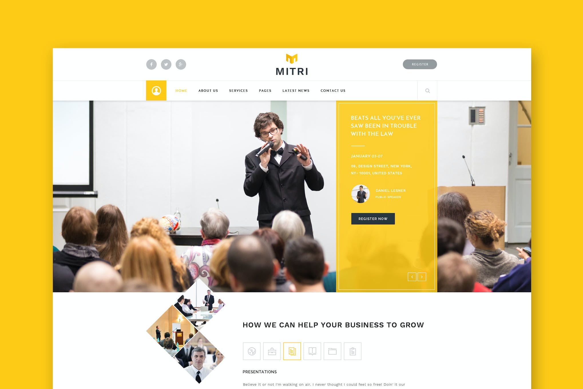 Mitri Events – Events & Conference HTML Template