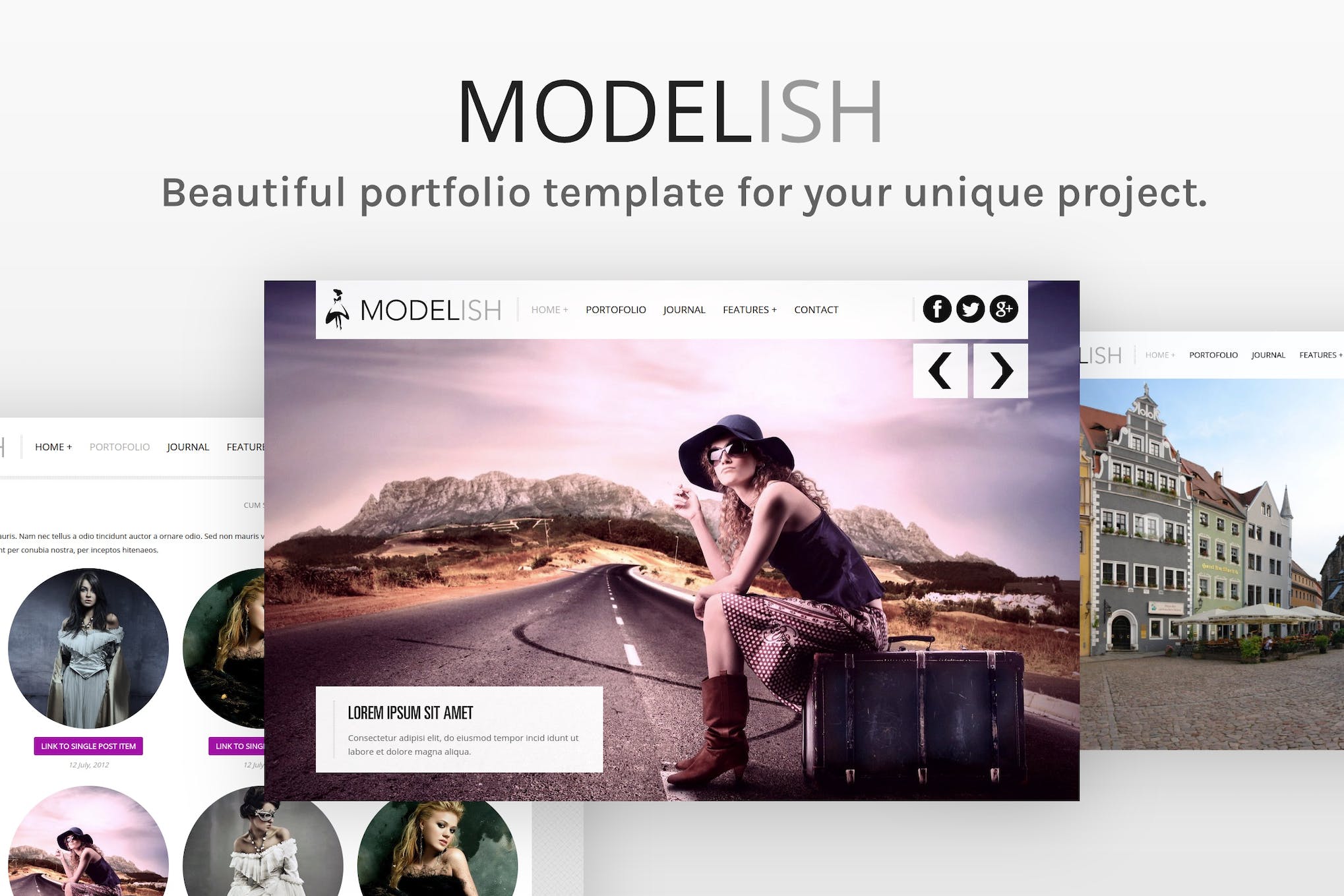 Modelish – Photography HTML5 Site Template