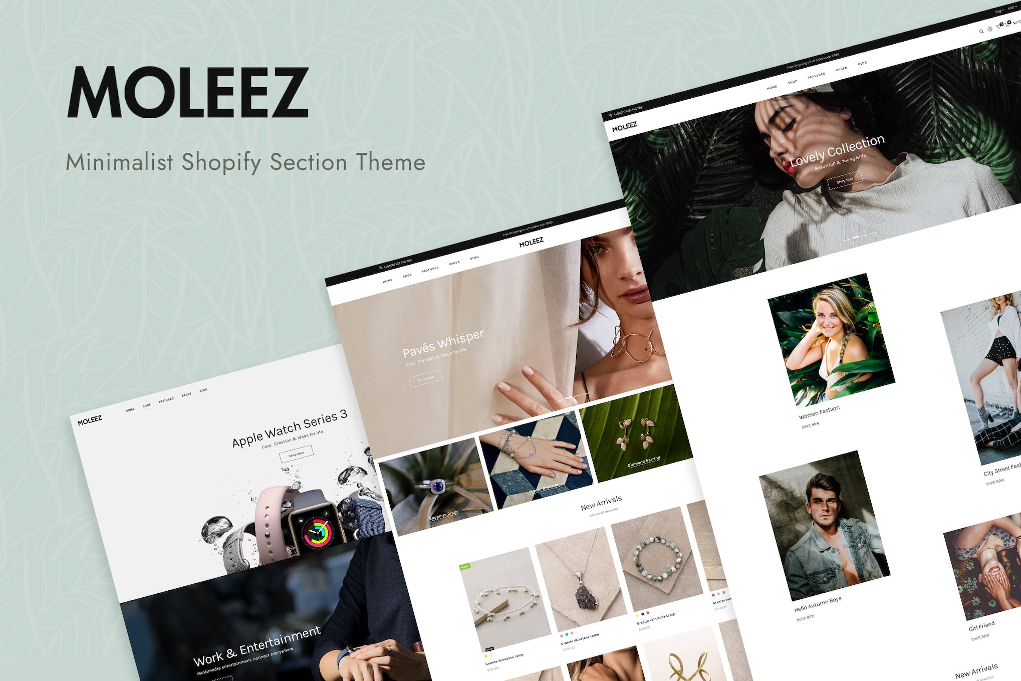 Moleez – Minimalist Shopify Theme