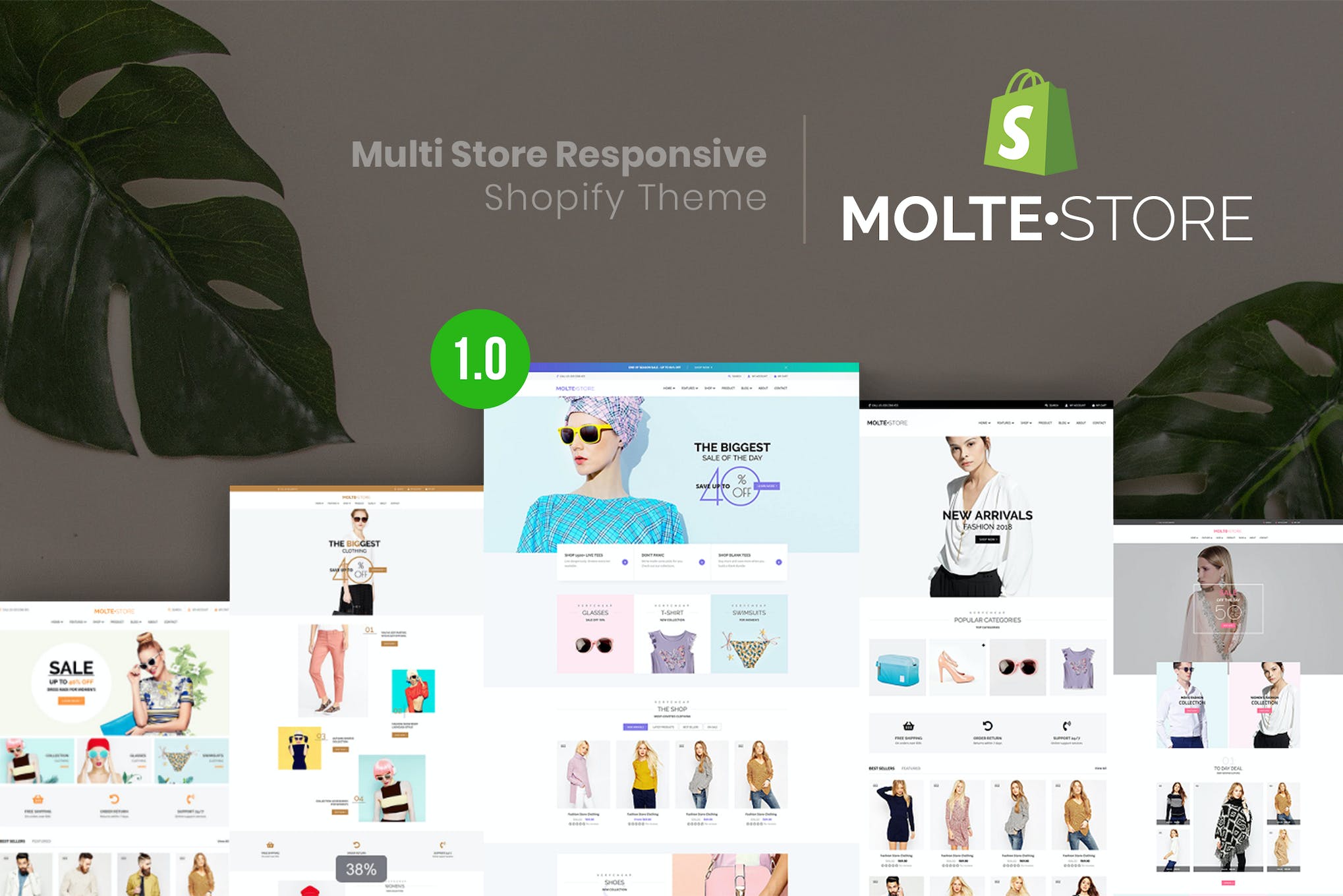 MolteStore – Multi Store Responsive Shopify Theme