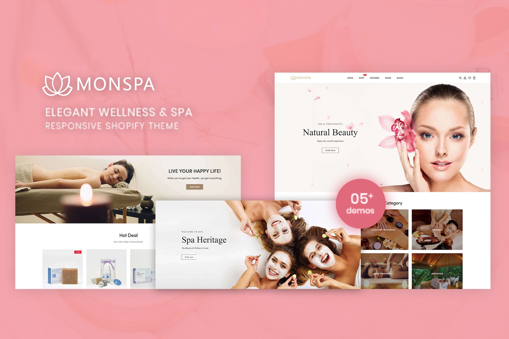 Monspa – Elegant Wellness & Spa Shopify Theme