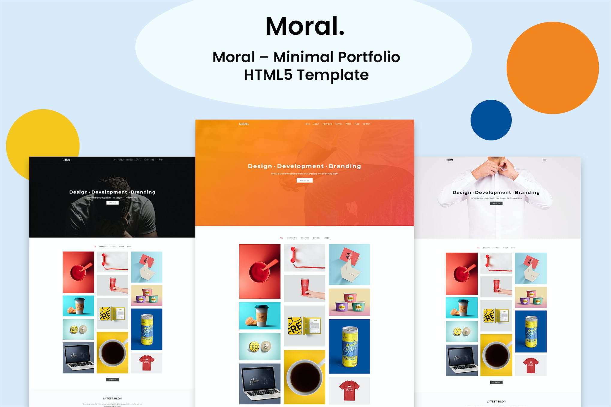 Moral – Minimal Portfolio HTML5 Template