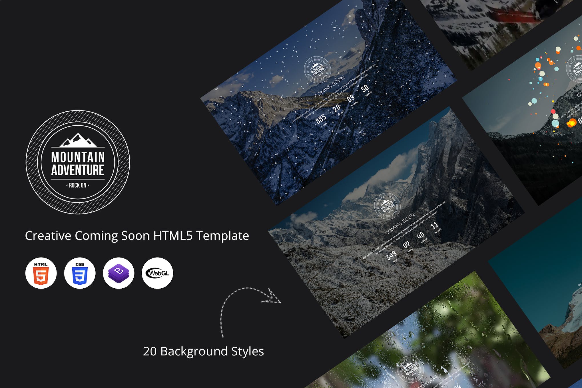 Mountain – Creative Coming Soon HTML5 Template