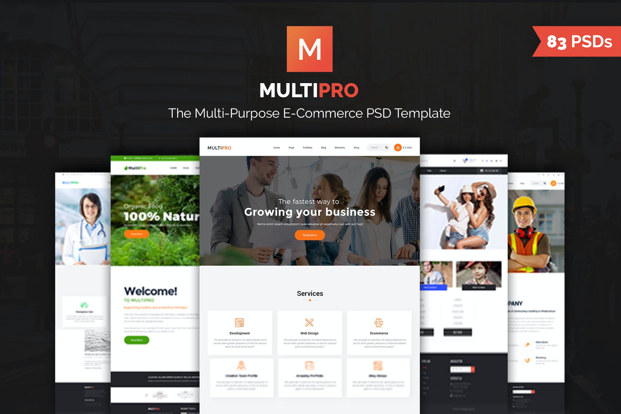 MultiPro | Multi-Purpose ECommerce PSD Template