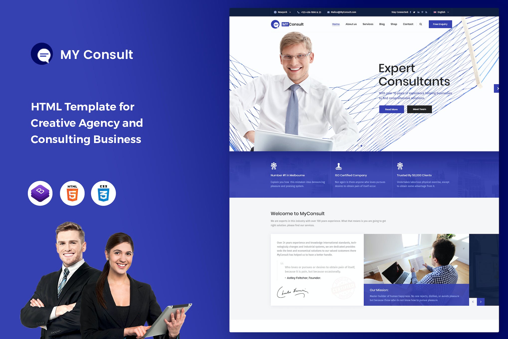 MyConsult – Business Consulting Service Template