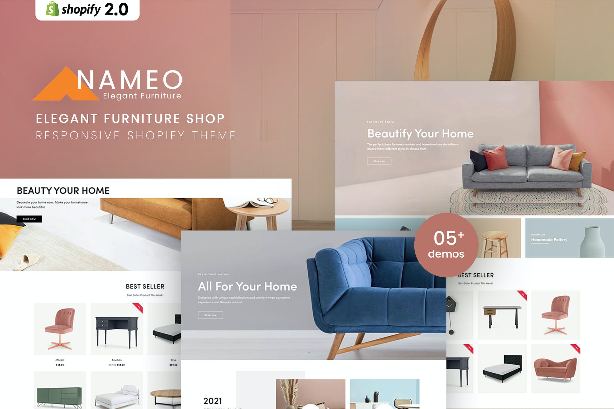 Nameo – Elegant Furniture Shop For Shopify