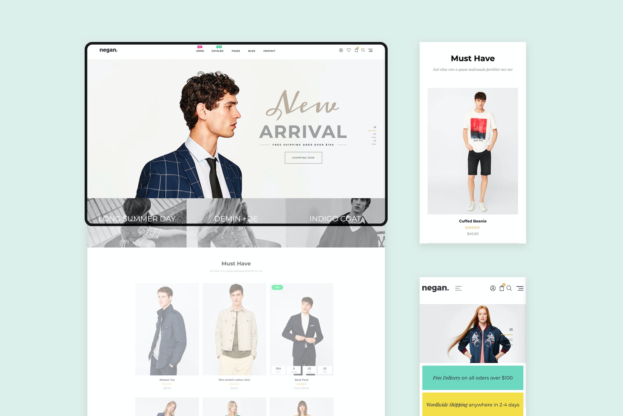 Negan – Clean, Minimal Shopify Theme