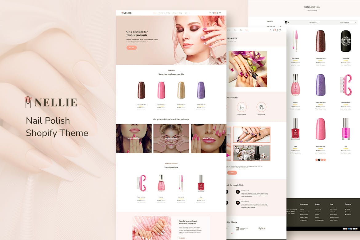 Nellie – Nail, Hair & Beauty Responsive Shopify Th