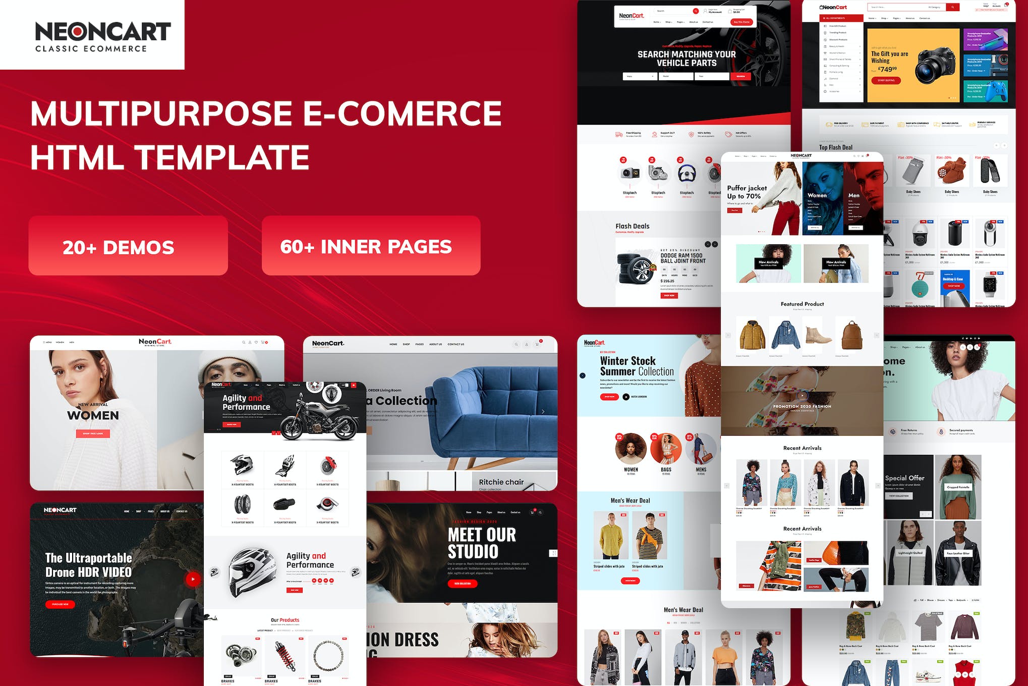 NeonCart – Multipurpose Ecommerce Shop Template