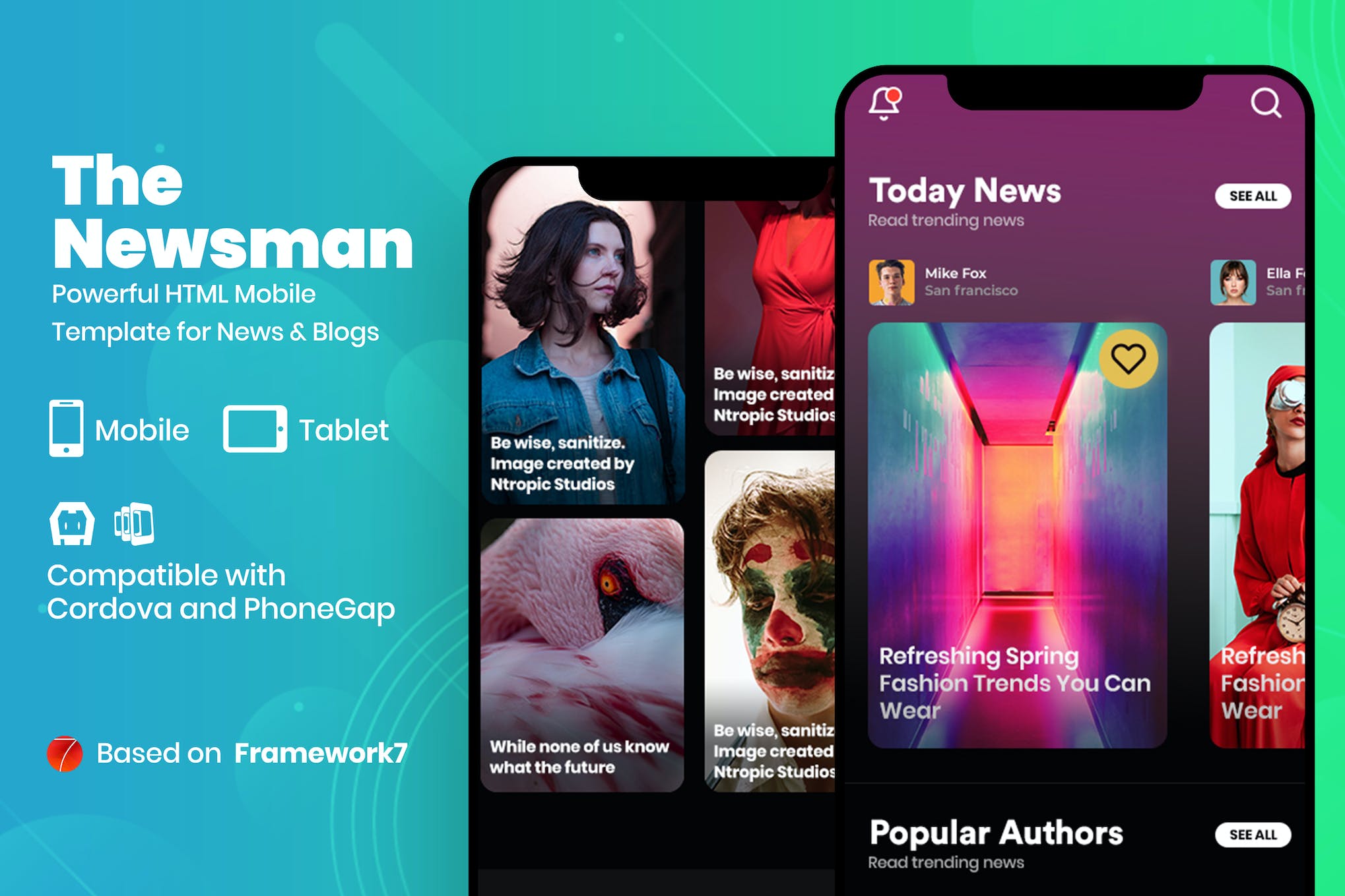 Newsman – News & Magazine Mobile Template