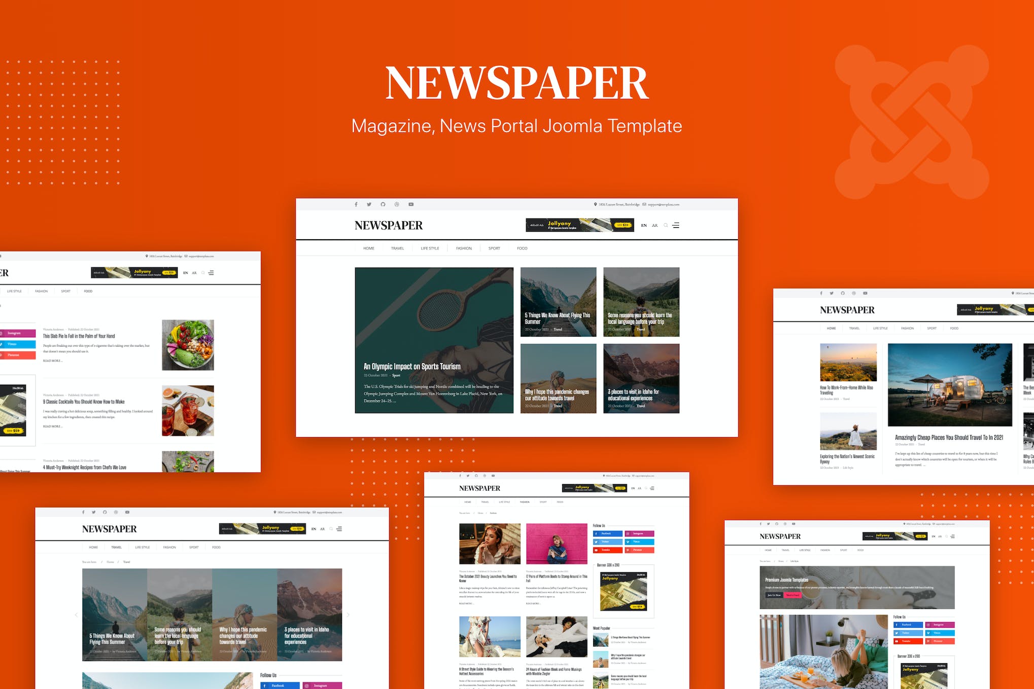 Newspaper – Magazine, News Joomla 4 Template