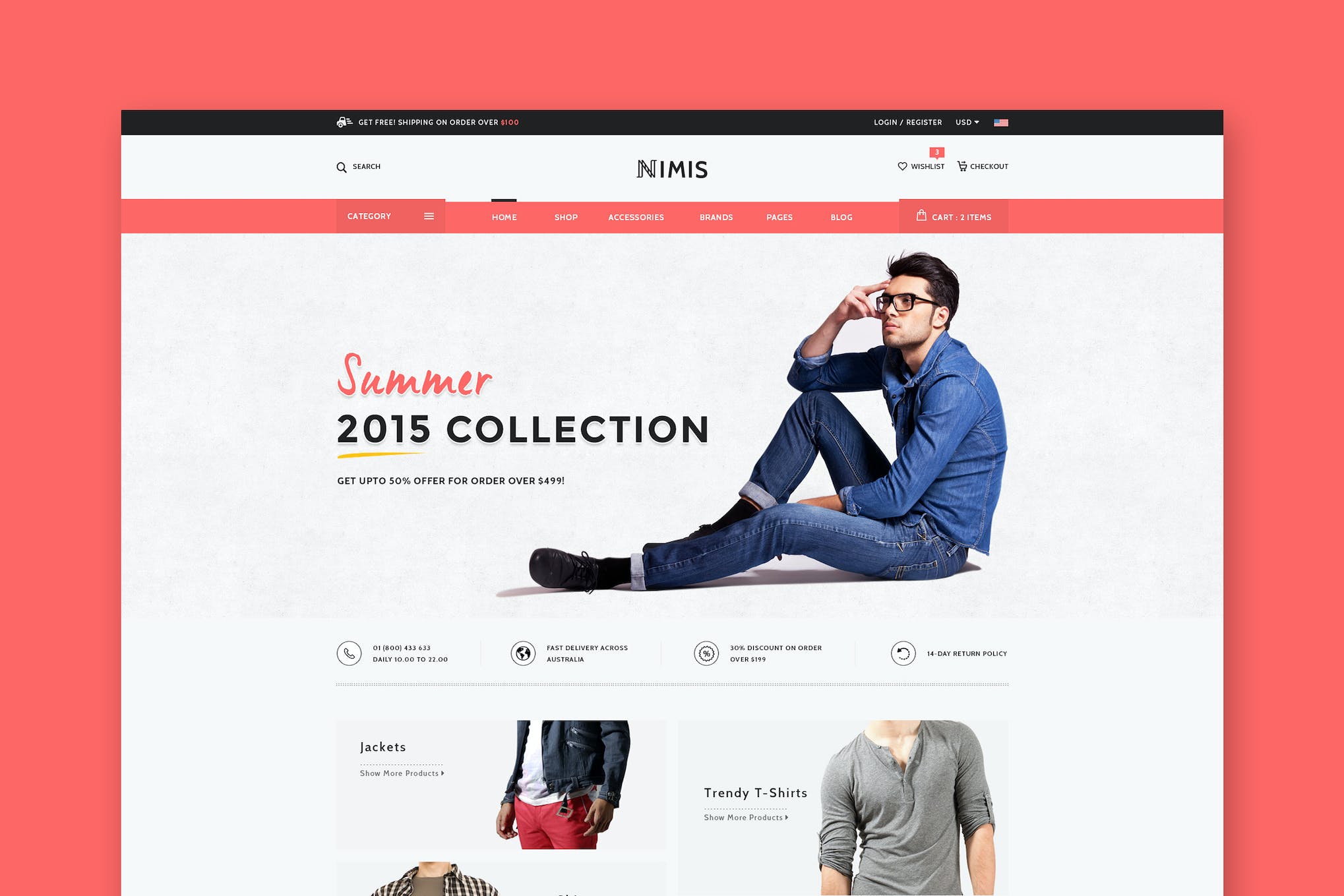 Nimis – eCommerce Shop HTML Template