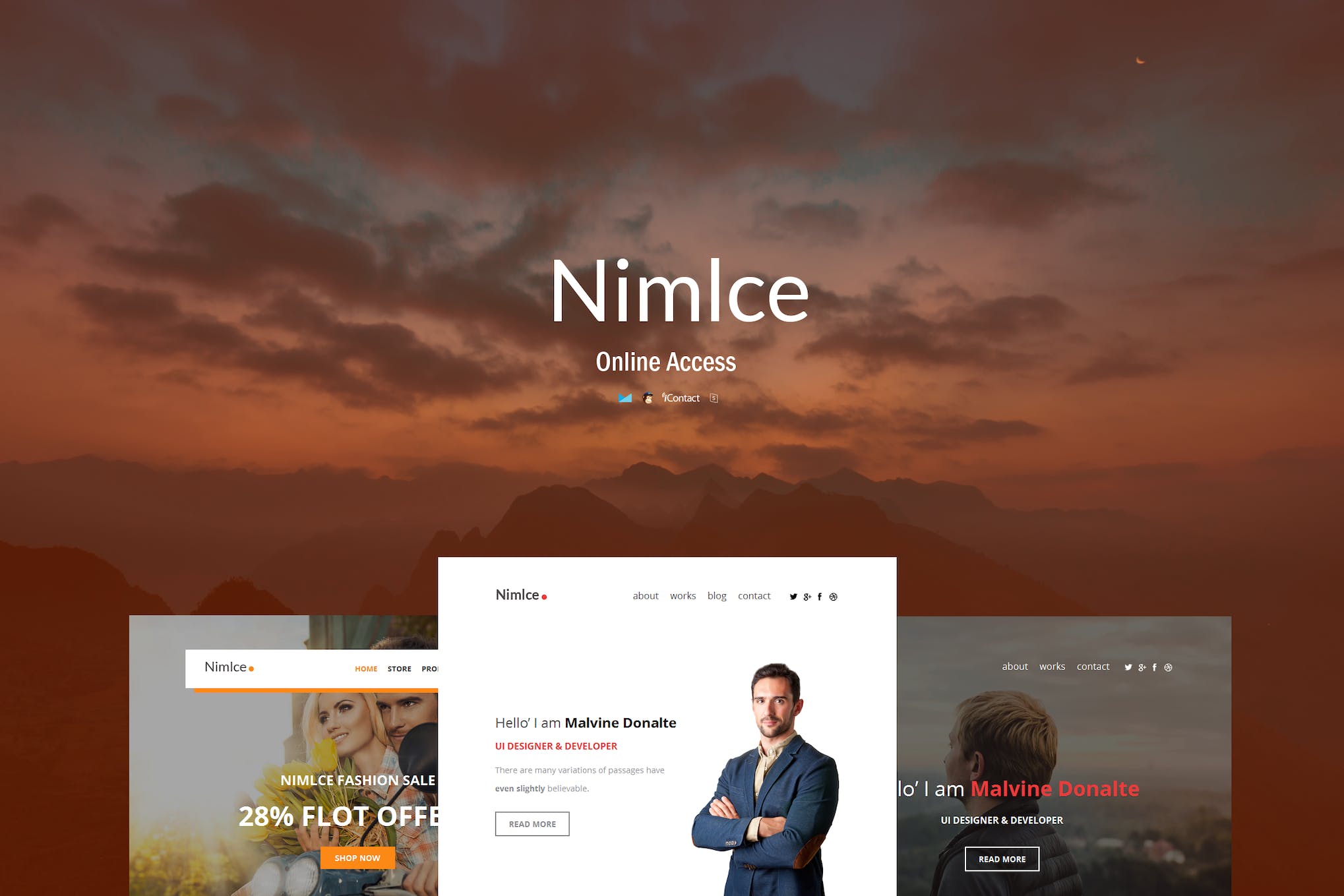 Nimlce – Responsive E-mail Templates set