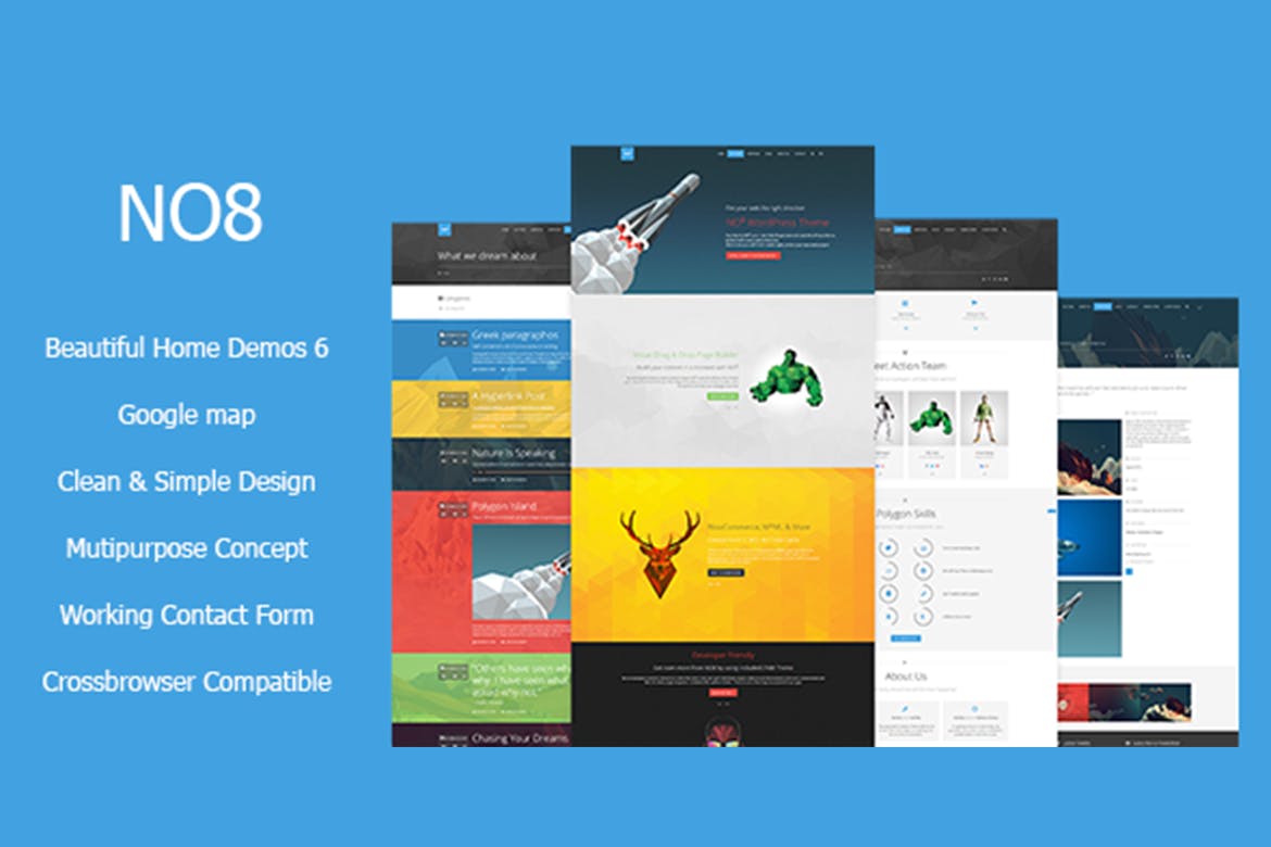 NO8 HTML – Creative Agency Portfolio Theme